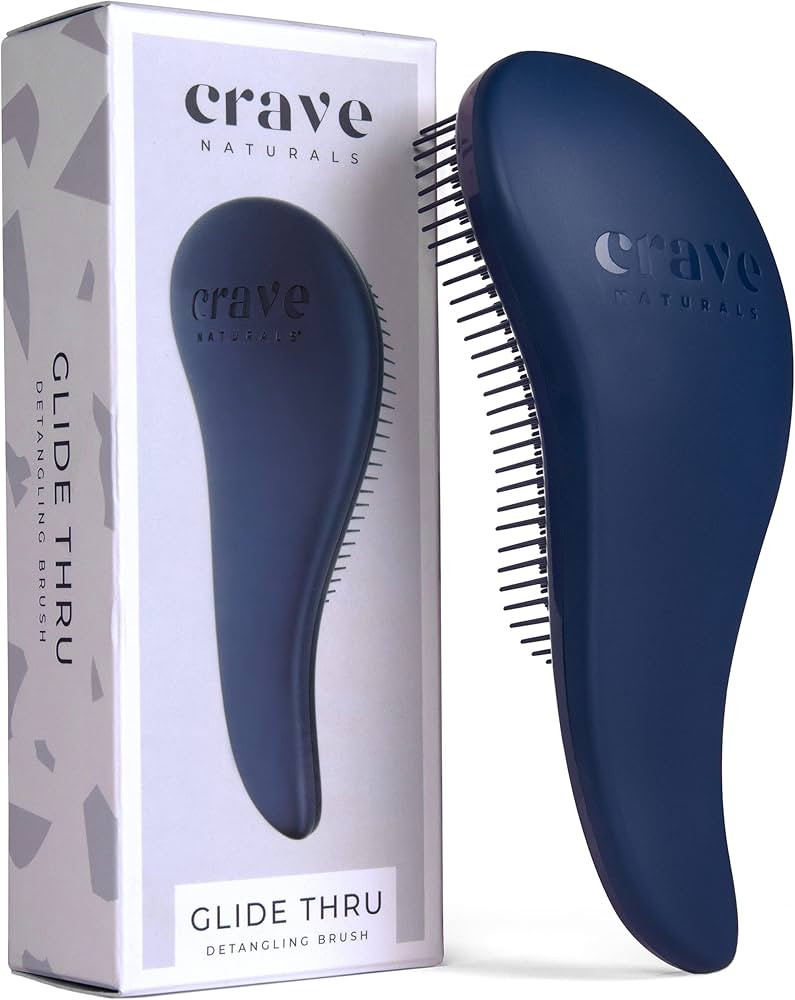 Crave Naturals Glide Thru Detangling Brush - Detangler Brush for Natural, Curly, Straight, Wet an... | Amazon (US)