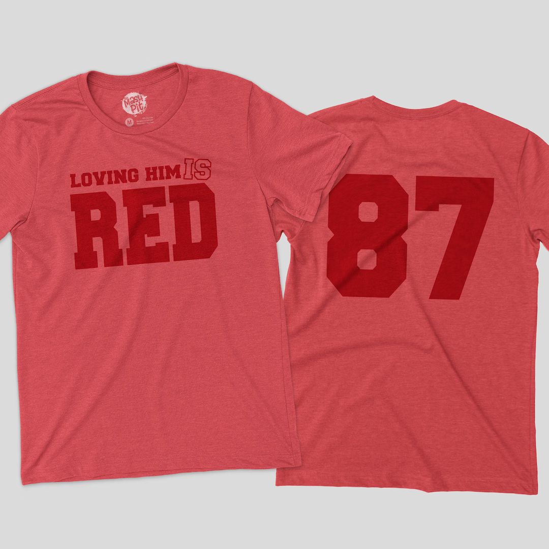 Loving Him is Red Kc Football Shirt Funny Trending Footbal - Etsy | Etsy (US)