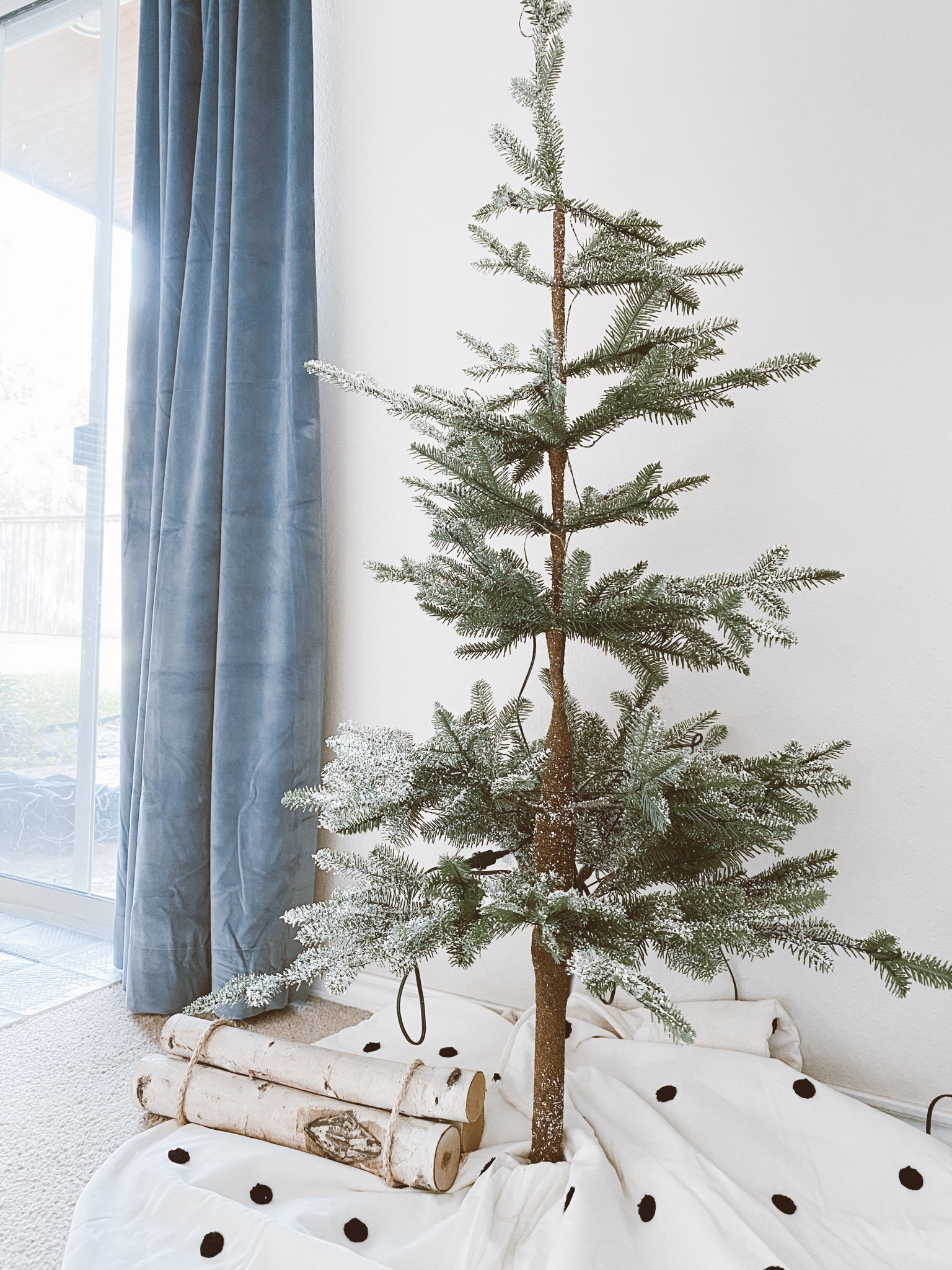 Small Christmas tree, 4ft Christmas tree, black and white tree skirt, polka dot Christmas decor, holiday decor 

#LTKHoliday #LTKhome #LTKSeasonal