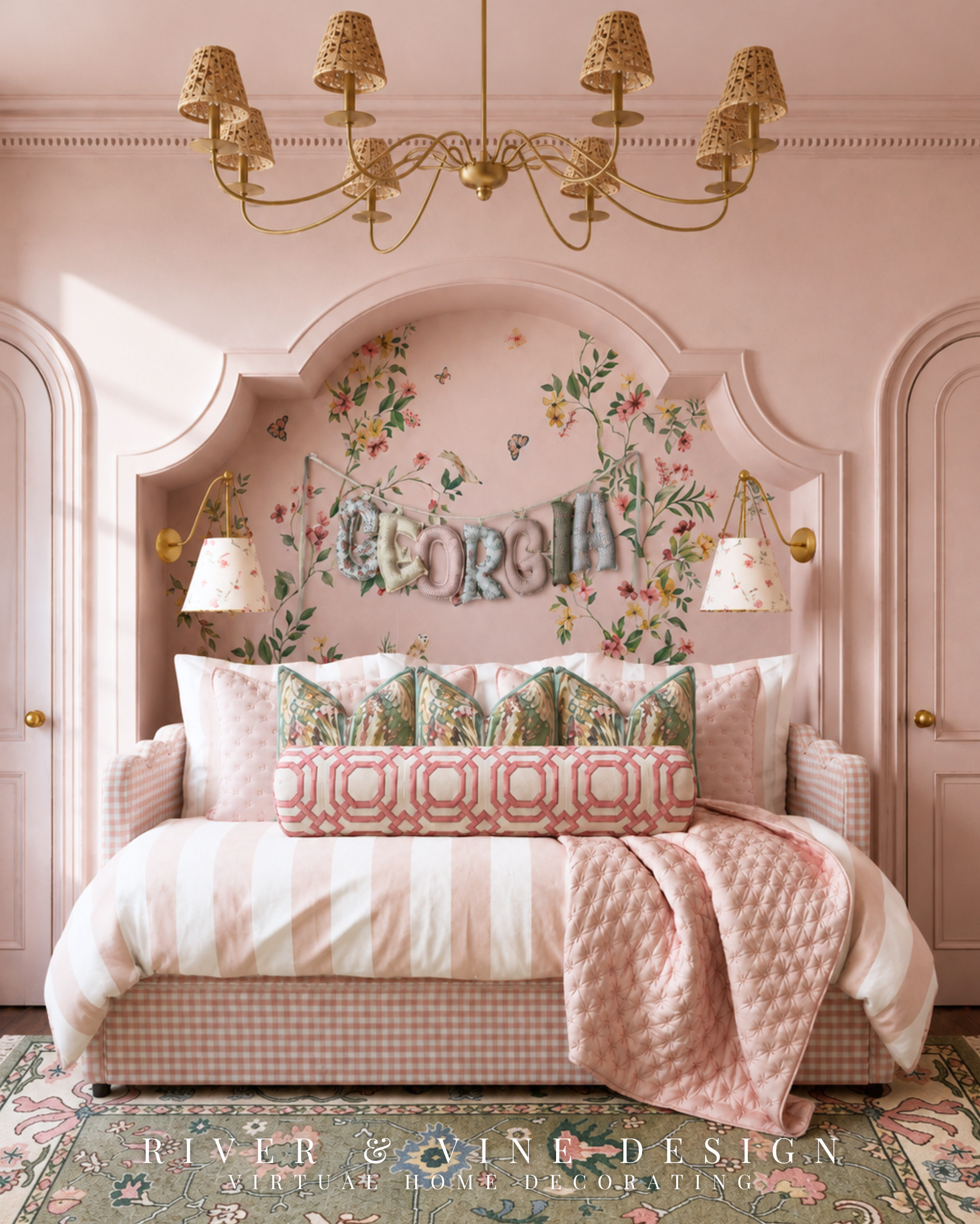 A nursery shouldn’t need a complete redesign the moment your child outgrows the baby stage.

This is the first of two bed options for the same nursery-to-big-girl room. The gingham daybed gives a parent a comfortable place to rest or read during the early years, then becomes a bed she can grow into later. The wallpaper, rug and lighting feel sweet enough for a nursery without being so baby-specific that they’ll need replacing in a few years.

nursery that grows with child, pink gingham daybed, nursery with daybed, nursery to big girl room, traditional girls bedroom, floral wallpaper bedroom, pink and green bedroom, timeless nursery design

I may receive a commission from purchases made through my links.
 

 #LTKHome #LTKKids