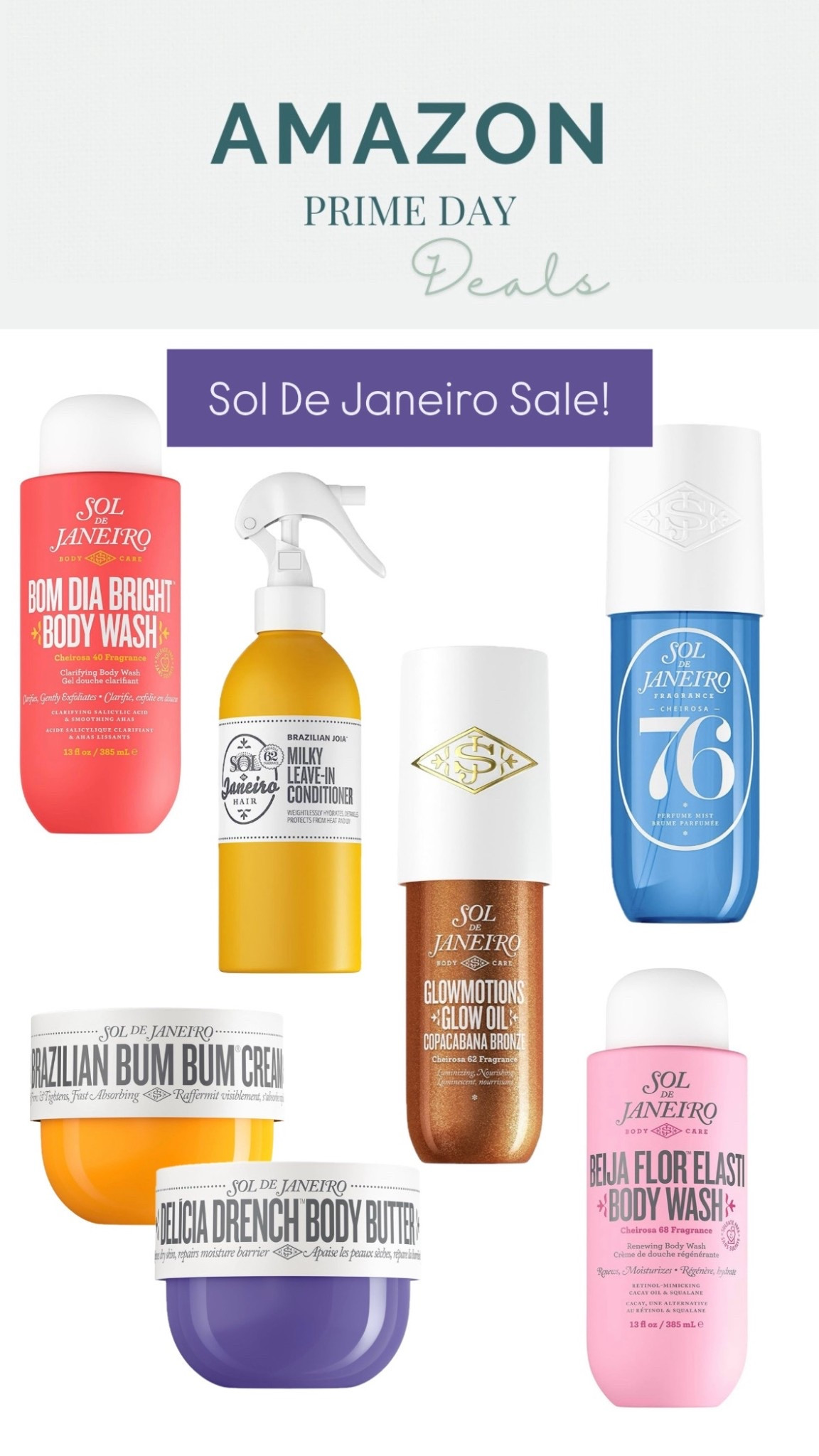 Favorites by Sol De Janeiro are part of the @amazon sale and we’re stocking up! Get bronzed, moisturized and smell good doing it! 

#amazon #primeday #amazonprimeday

#LTKSaleAlert #LTKU