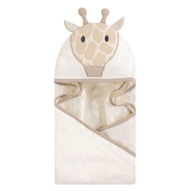 Hudson Baby Infant Cotton Animal Face Hooded Towel, Modern Giraffe, One Size | Target