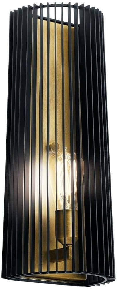 Kichler 44170BK Linara Wall Sconce, 1-Light 75 Watts, Black | Amazon (US)
