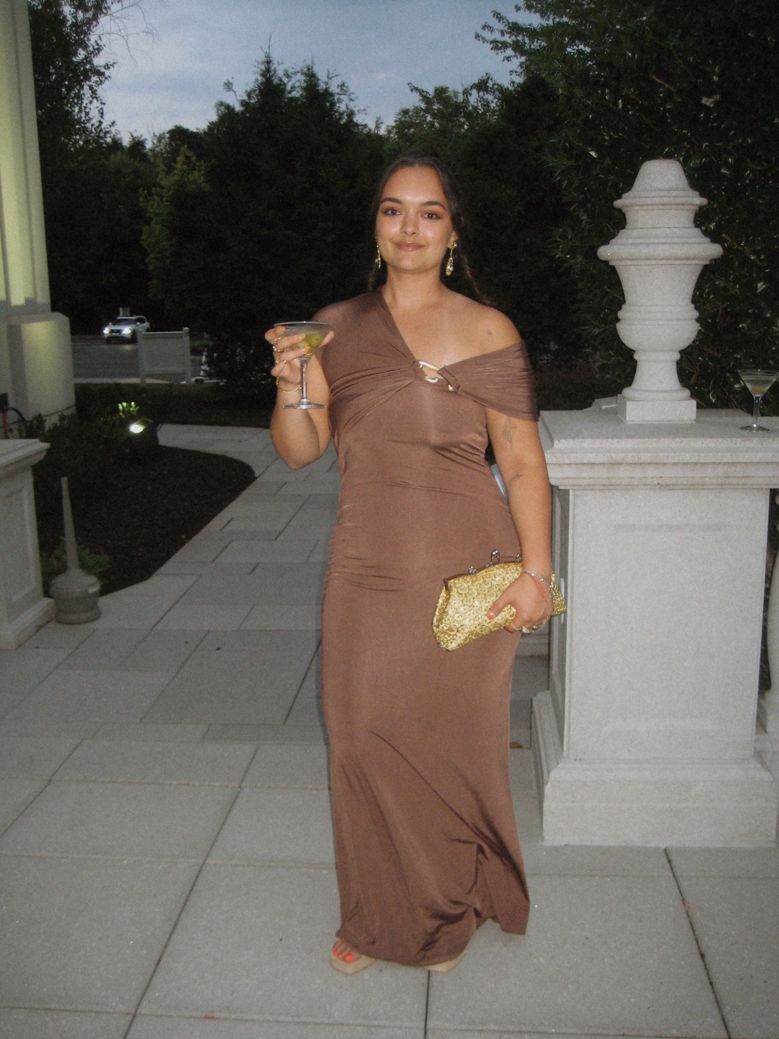 black tie wedding guest dress. shoes are jeffrey campbell lifts platform sandal. bag is vintage. earrings are My Perlitas

#LTKItBag #LTKWedding #LTKParties