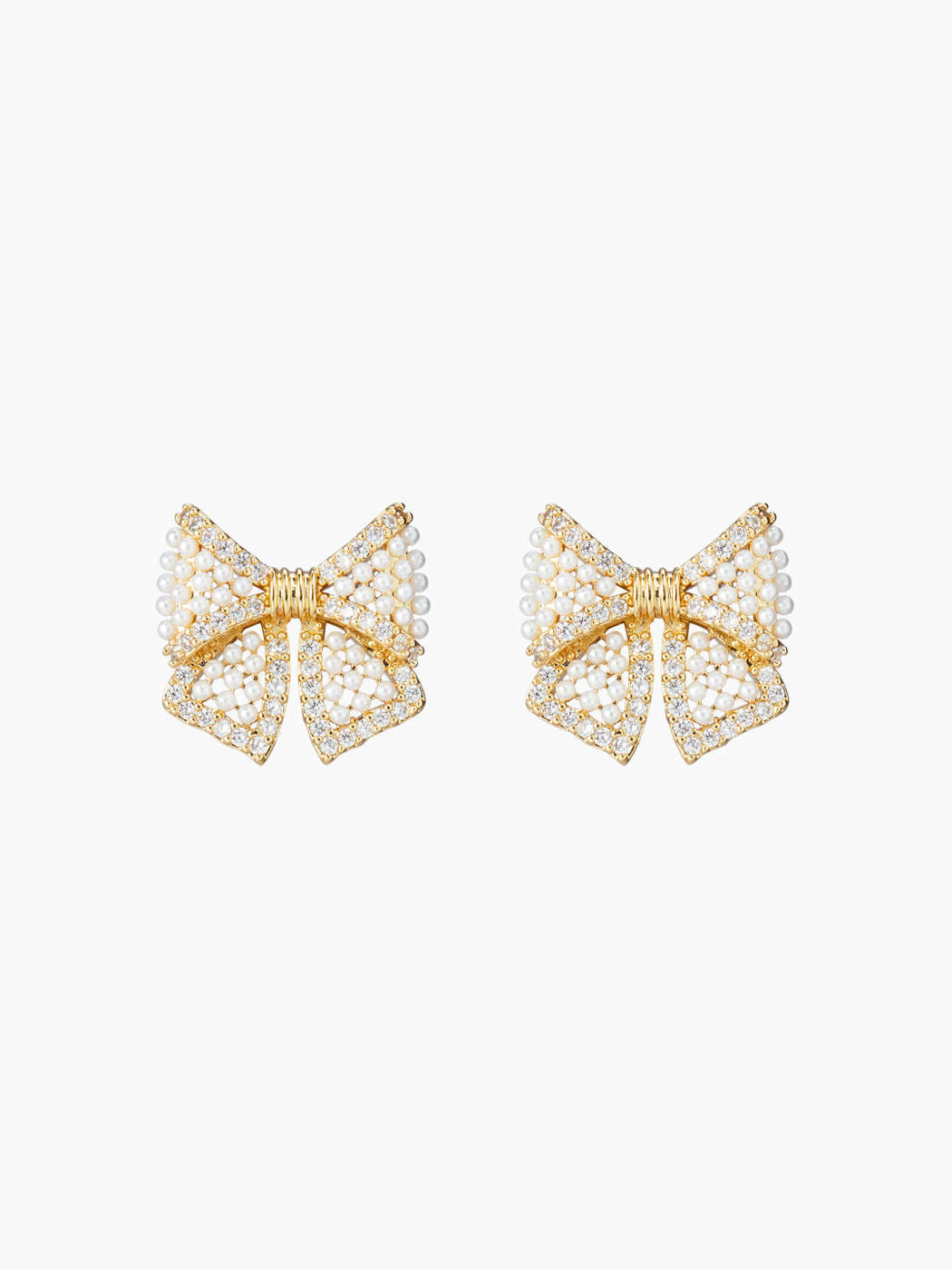 Faux Pearl Bowknot Earrings | Cider