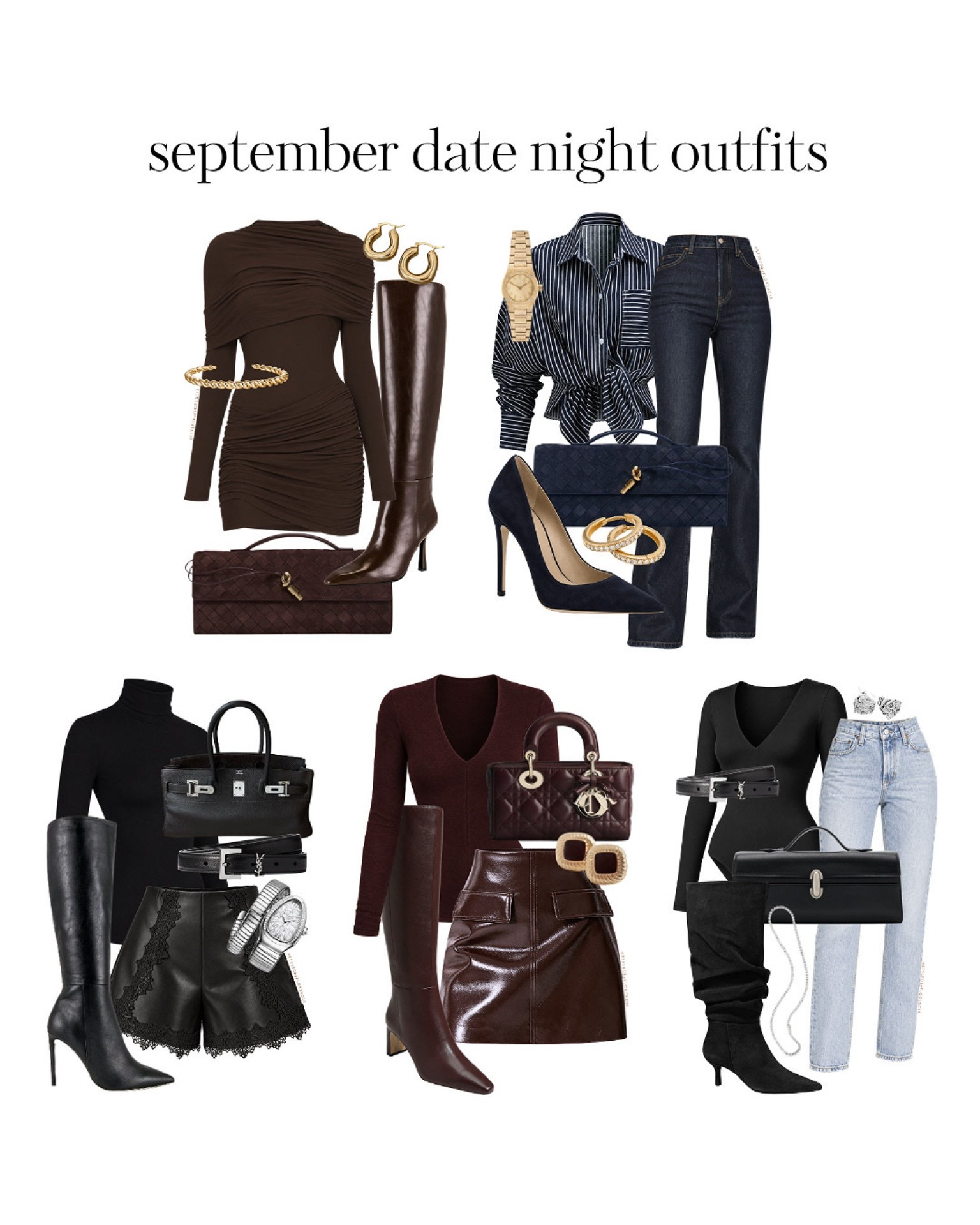 Classy & cute fall outfit ideas for a date night🔥🖤