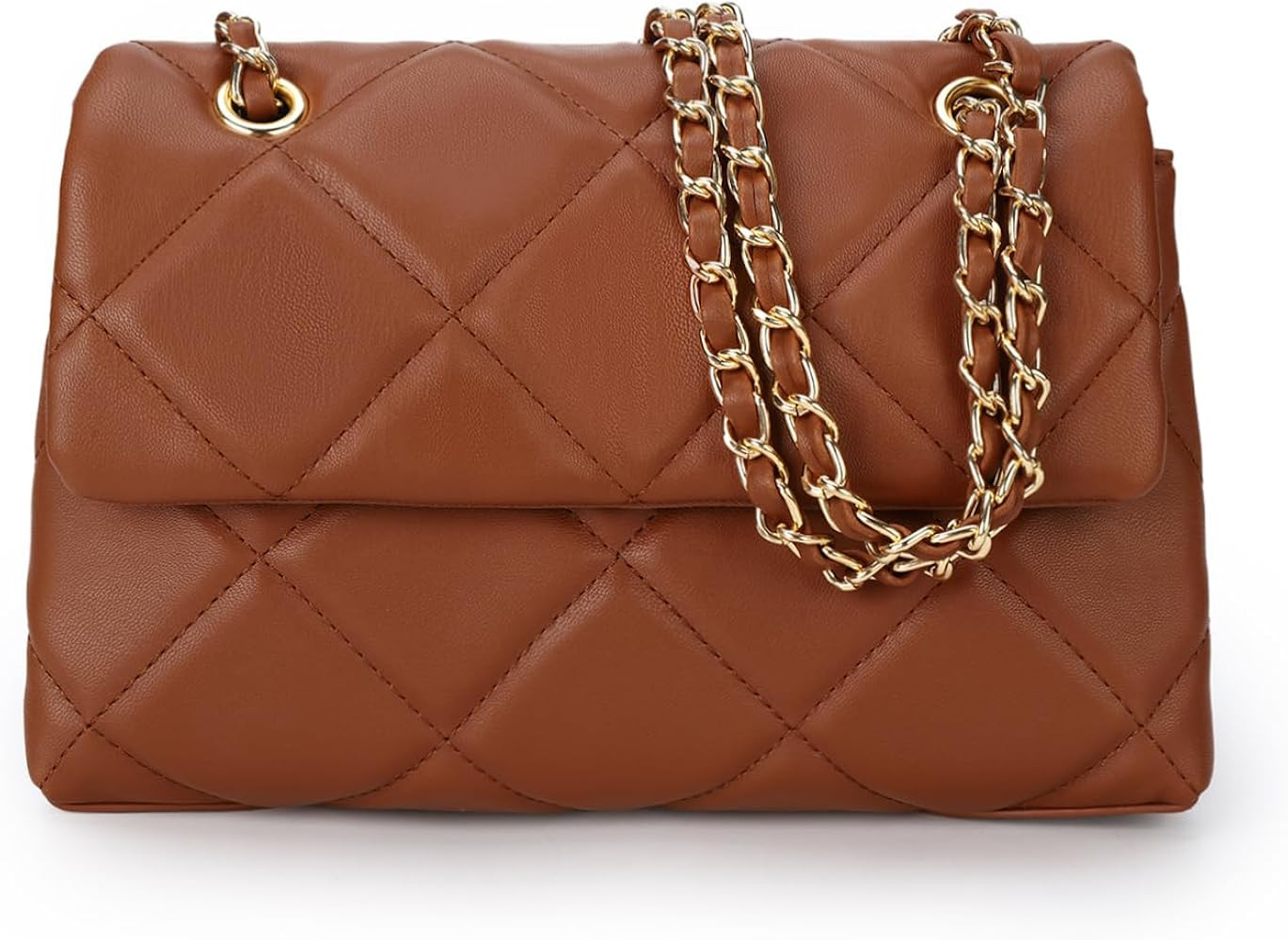 Gladdon Quilted Crossbody Purses for Women Small Ladies Shoulder Bags with Chain Trendy Clutch Pu... | Amazon (US)