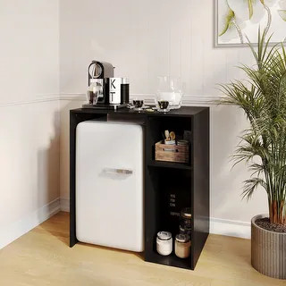 Space-Saving Mini Fridge Organizer Shelf with Cubby Storage - Bed Bath & Beyond - 40262021 | Bed Bath & Beyond