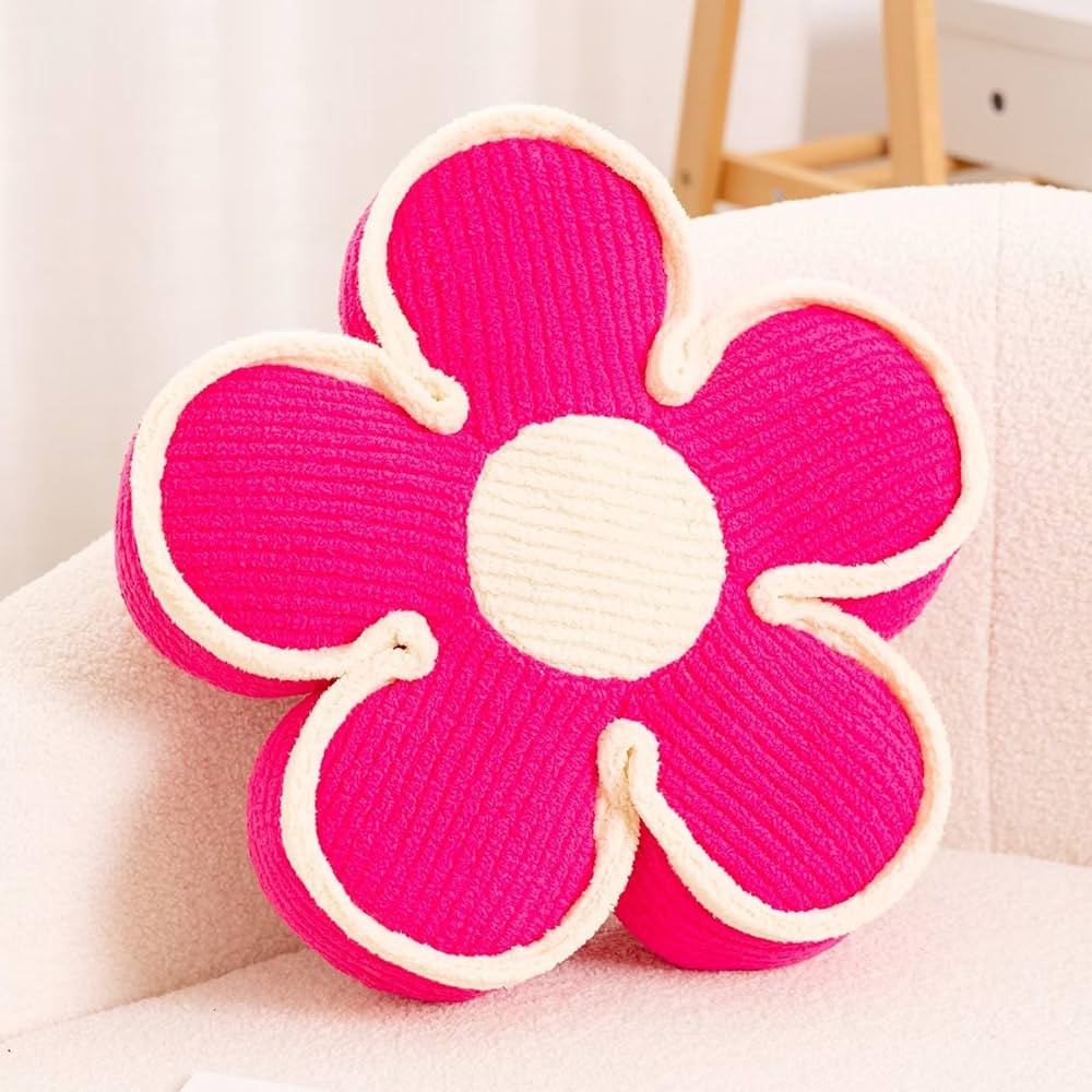 Kcvvcr Flower Pillow, Soft Flower Shaped Floor Cushion, Flower Decorative Throw Pillow, Cute Flow... | Amazon (US)