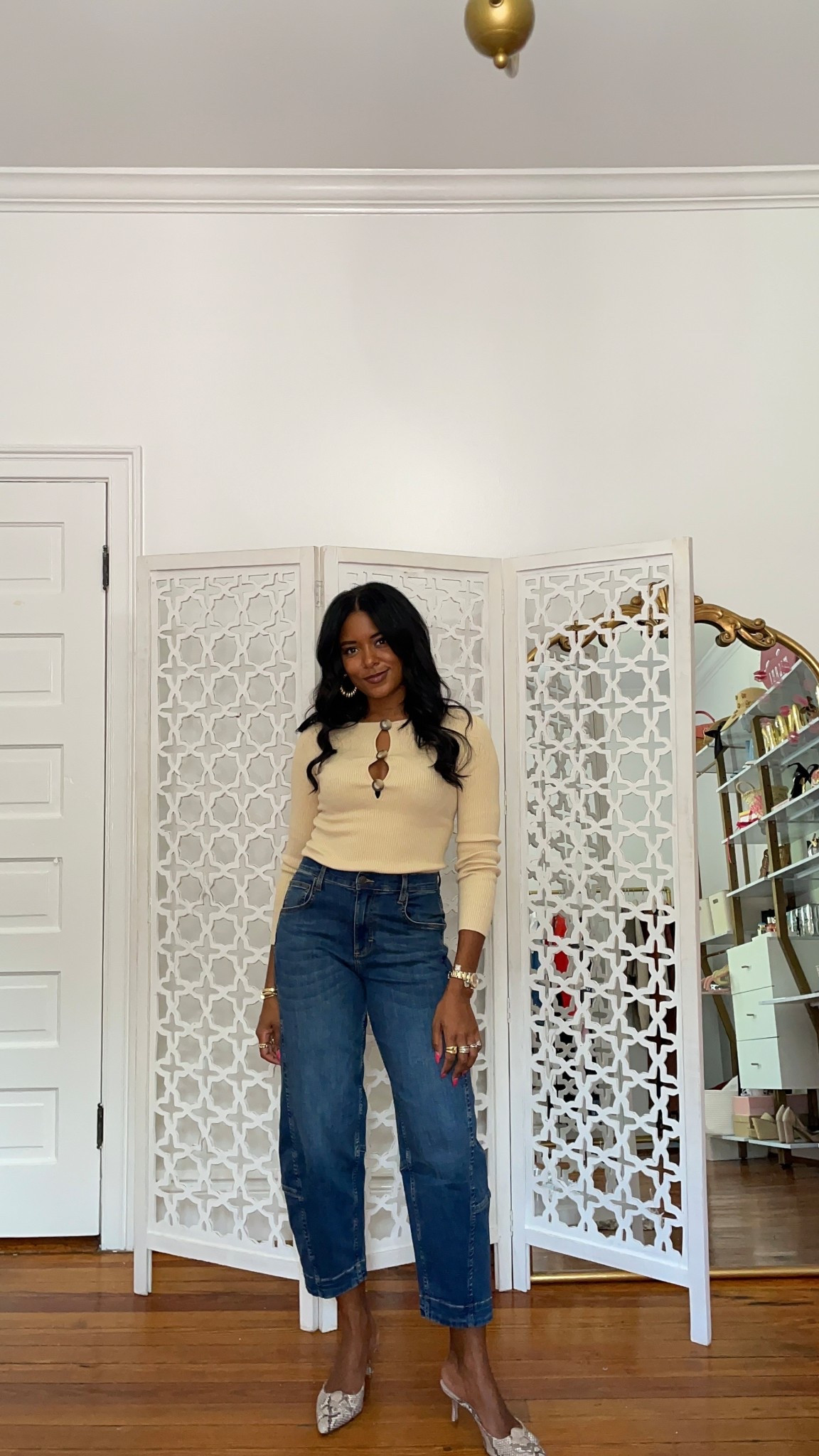 Sézane, RUTI, barrel jeans, fall outfit inspo, fall fashion, cream sweater, fall denim, neutral tones

#LTKFallSale #LTKSeasonal #LTKStyleTip