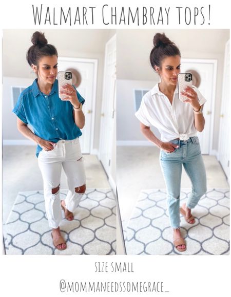 These Walmart chambray shirts are back again this year! 

#LTKstyletip #LTKSeasonal #LTKunder50