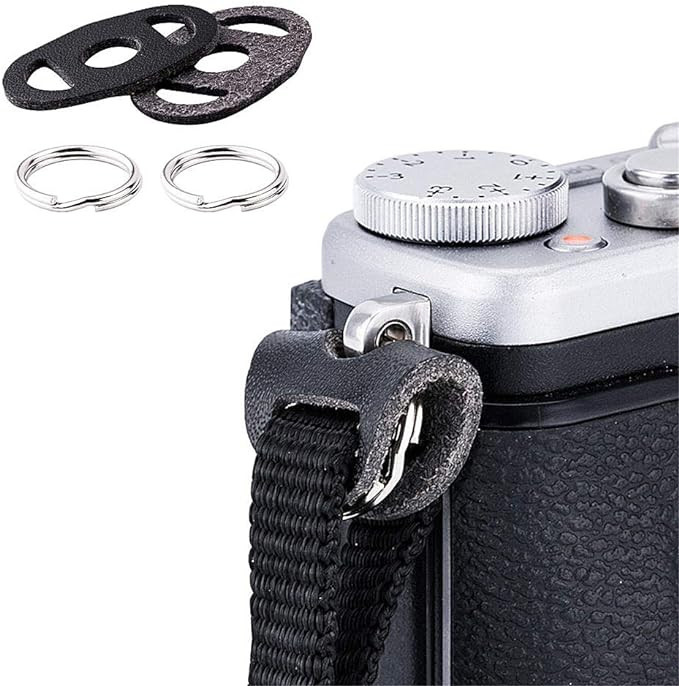 Camera Strap Eyelet Lug Split O Ring Adapter & Leather Cover for Sony ZV-E10 A6700 A6600 A6500 A6... | Amazon (US)
