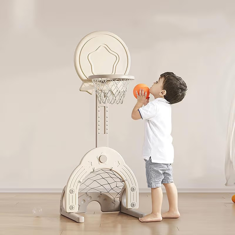 Toddler Basketball Hoop Set with 3 Balls, Adjustable Basketball Hoop Set Indoor Outdoor for Kids,... | Amazon (US)