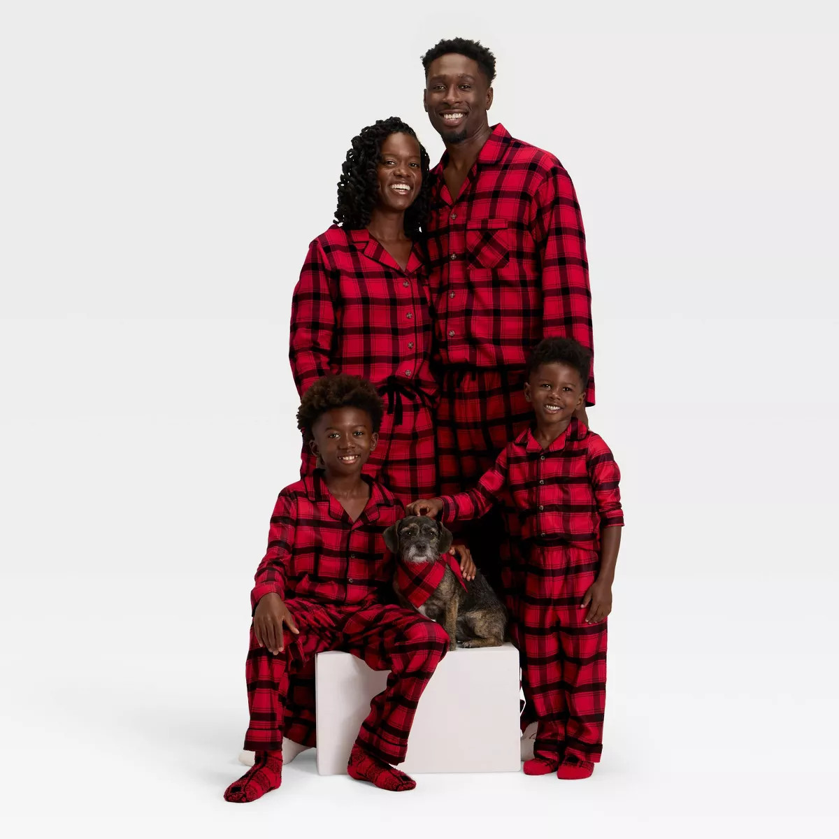 Women's Plaid Flannel Long Sleeve Shirt and Pants Holiday Matching Family Pajama Set - Wondershop... | Target