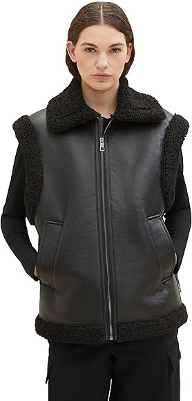 TOM TAILOR Denim Damen Sherling Weste | Amazon (DE)