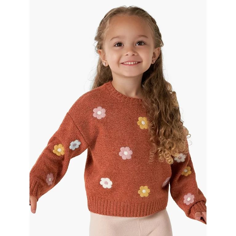 Modern Moments by Gerber Baby and Toddler Girl Sweater Knit Top, Sizes 12 Months -5T | Walmart (US)