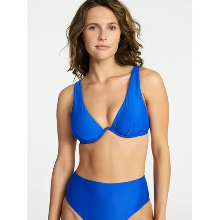 Time and Tru Women's and Women's Plus Underwire Bikini Top, Sizes XS-3X | Walmart (US)