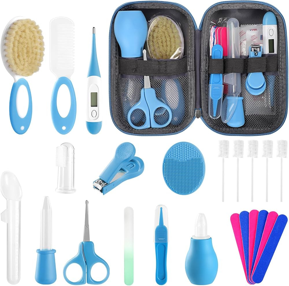 Baby Healthcare and Grooming Kit for Newborn Kids, 24PCS Upgraded Safety Baby Care Kit, Newborn N... | Amazon (US)