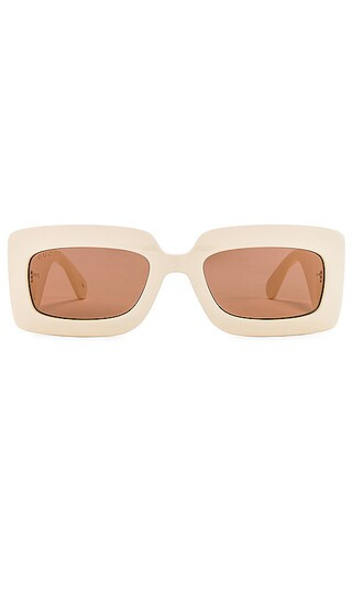 Matelasse Rectangular Icon in Ivory & Brown | Revolve Clothing (Global)