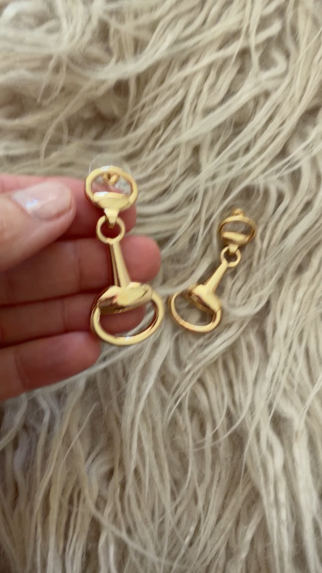 Horsebit earrings under $10