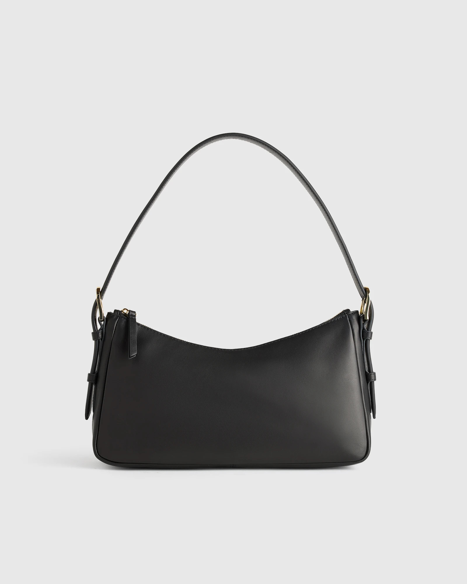 Quince | Women's Sutton Small Shoulder Bag in Black, Italian Leather | Quince