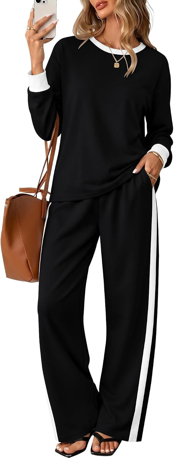 LOMON Women's Two Piece Sets Sweatsuit Matching Lounge Set Fall Outfits | Amazon (US)