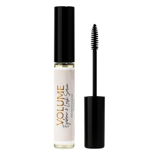 Bask & Lather Lash Serum with Castor Oil & Jojoba Oil For Thicker, Fuller & Longer Looking Eyelashes and Eyebrows, Conditioning and Enhancing Eyelash Growth Serum with Brush Applicator, 3 Month Supply | Amazon (US)