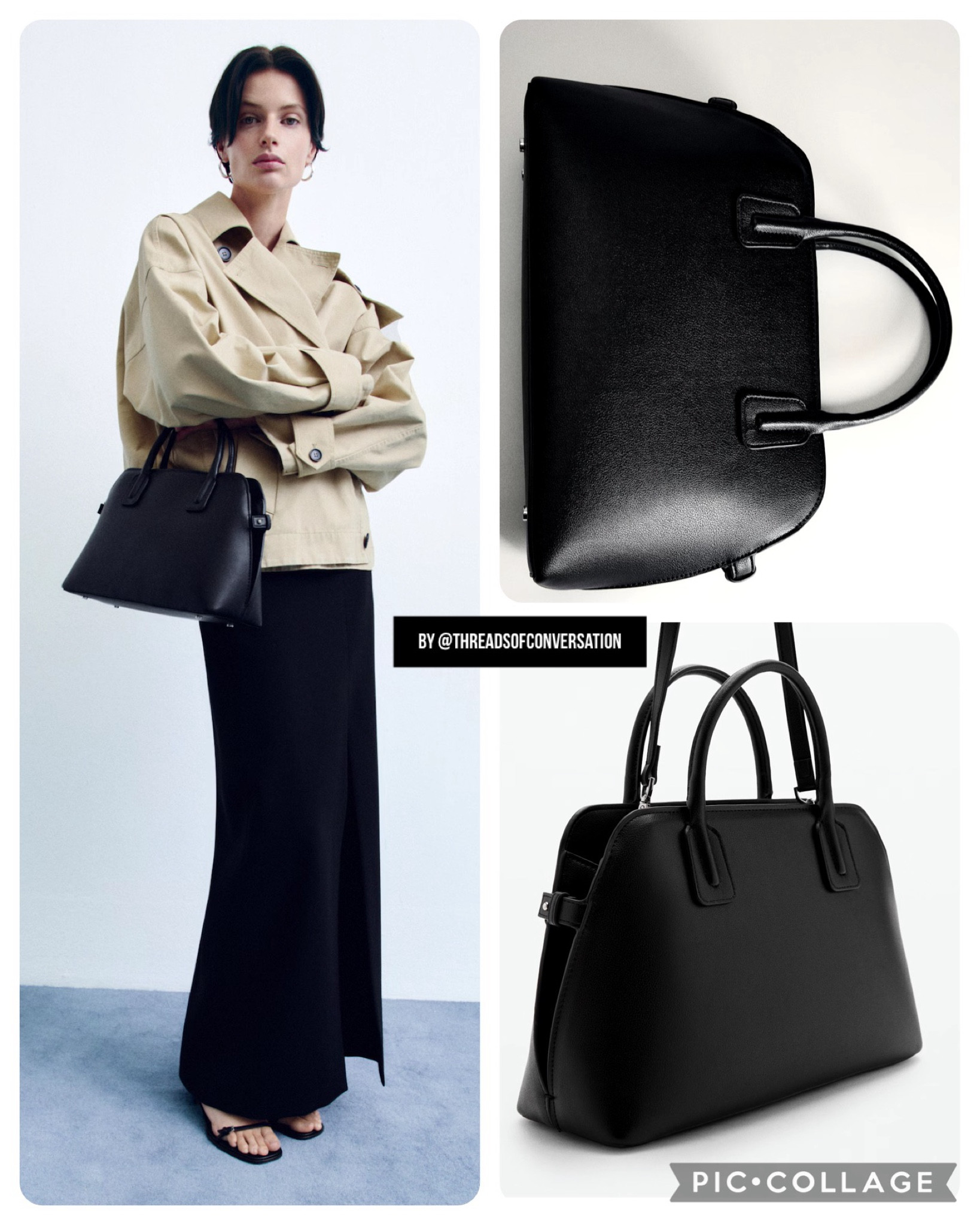 the moment I saw this bag I immediately thought of the row lady bag & nina bag. except this one is under $100! 😮‍💨 link in bio to shop. 

#LTKStyleTip #LTKSeasonal #LTKFindsUnder100