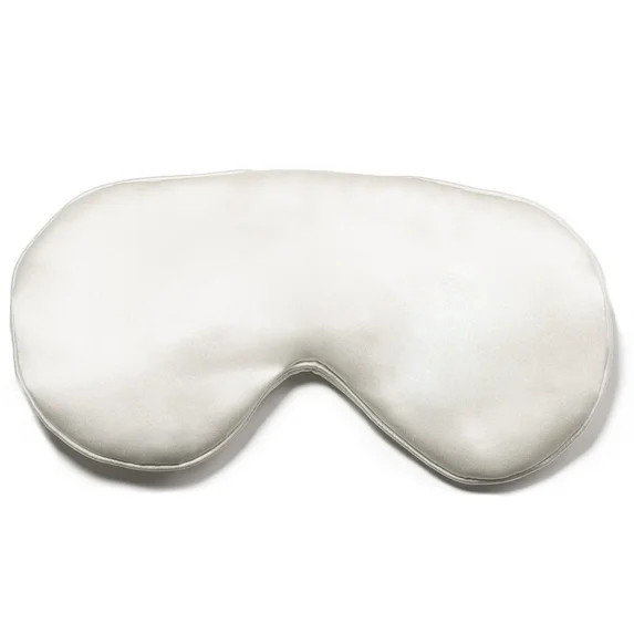 Fishers Finery 25 Momme Mulberry Silk Travel Sleep Mask |Adjustable Strap (Natural White-No Dyes) | Walmart (US)
