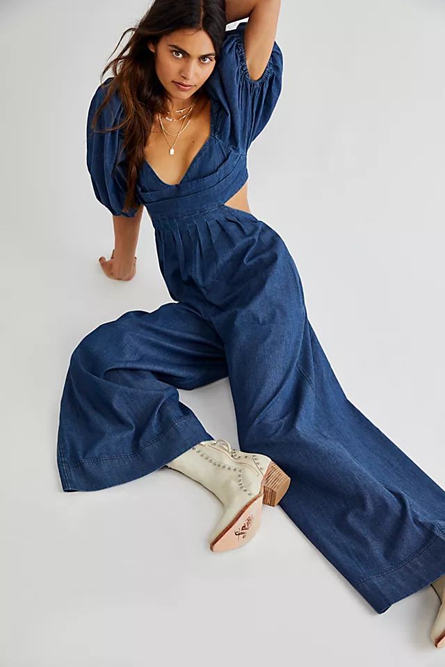 Amy Denim Jumpsuit | Free People (Global - UK&FR Excluded)