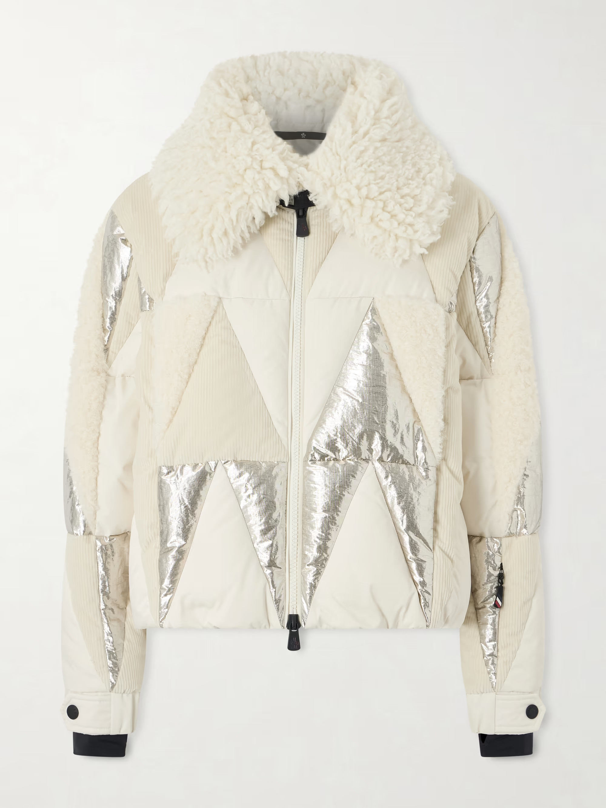 Pamiers paneled quilted wool-blend fleece-and cotton-corduroy down ski jacket | NET-A-PORTER (UK & EU)