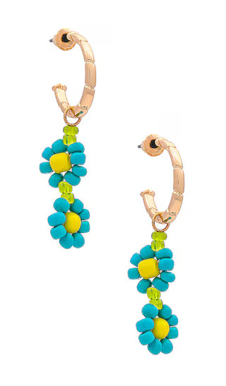 Flower Power Earrings in Blue | Revolve Clothing (Global)