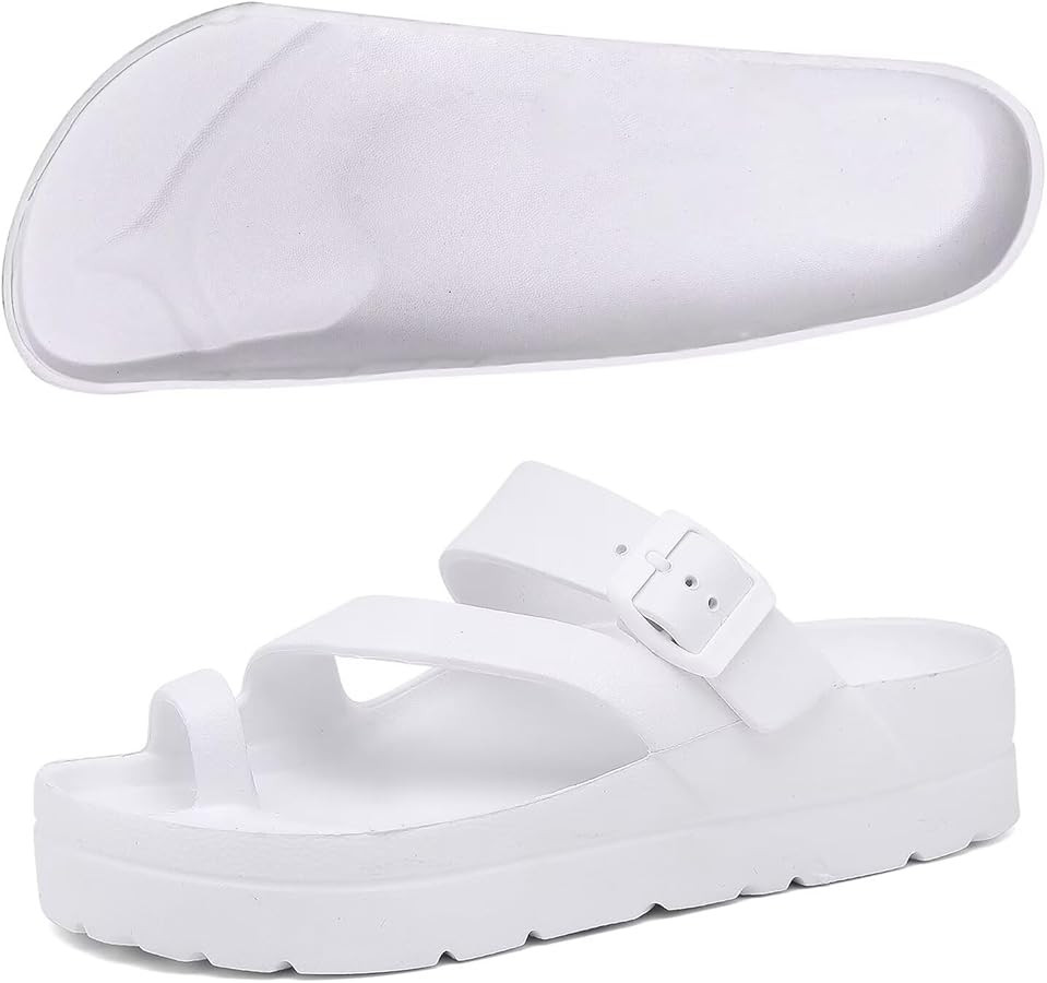 Scecocrs Women's Platform Flip Flops with Arch Support, Eva Lightweight Chunky Slide Sandals for ... | Amazon (US)