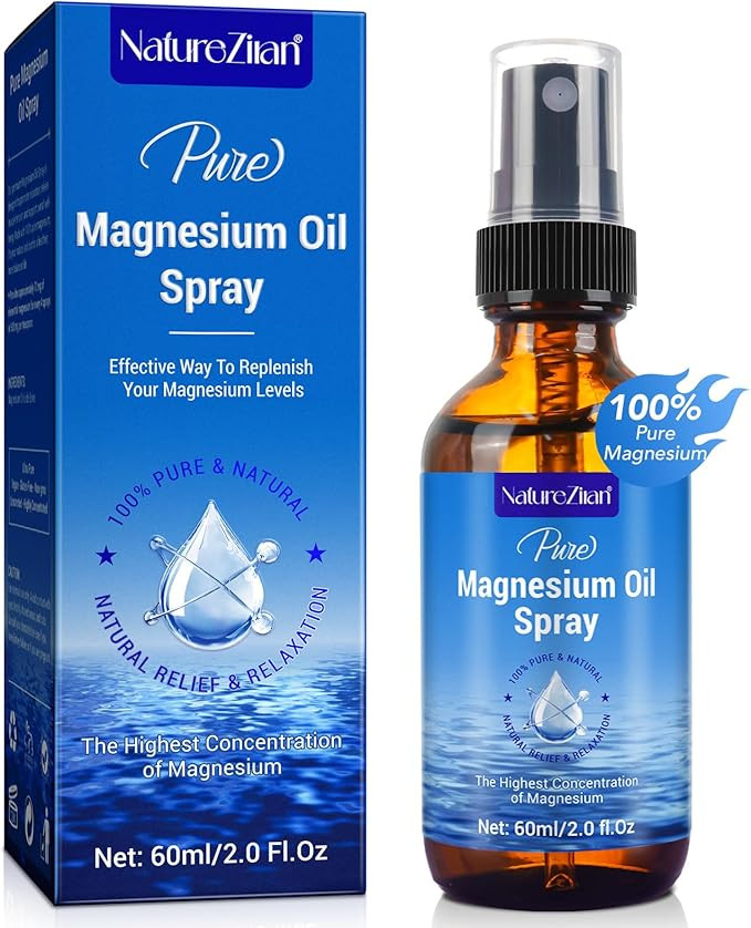 Magnesium Oil Spray-100% Organic Natural Magnesium Spray-Nourish The Skin-Easy to Absorb and Use-... | Amazon (US)