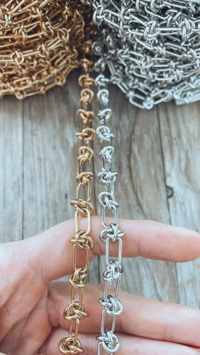 Stainless Steel Barbed Wire Chain Non-Tarnish - Permanent Jewelry Making Supplies - Gold Silver W... | Etsy (US)