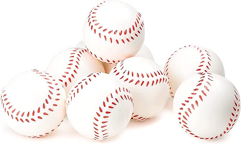 Neliblu Baseball Sports Themed 2.5in Foam Squeeze Balls for Stress and Anxiety Relief - Baseball ... | Amazon (US)