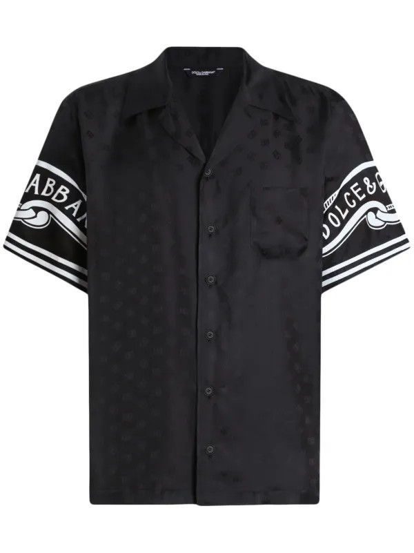 Dolce & Gabbana Printed Silk Shirt  | Black | FARFETCH | Farfetch Global
