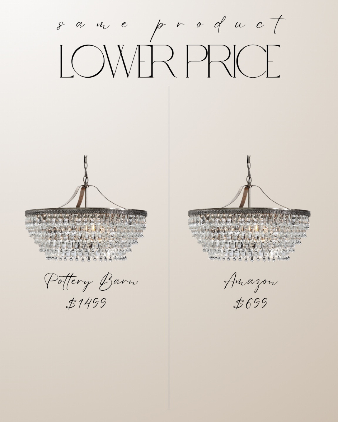 Pottery Barn Chandelier 

#LTKhome