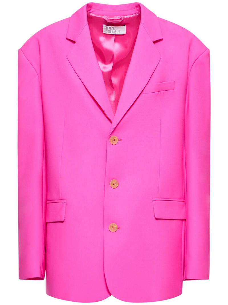 Twisted wool double oversized blazer | Luisaviaroma