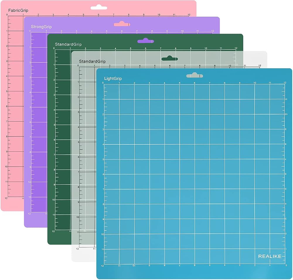 REALIKE Variety Cutting Mat for Cricut Maker 3/Maker/Explore 3/Air 2/Air/One,StandardGrip/LightGr... | Amazon (US)