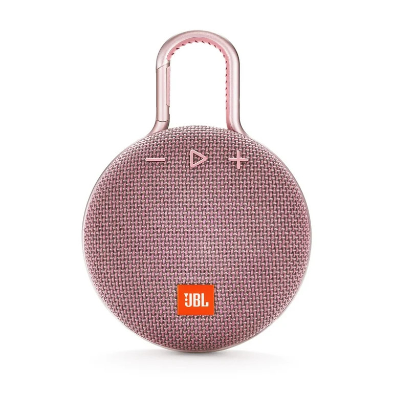 JBL Clip 3 Dusty Pink Portable Bluetooth Speaker | Walmart (US)