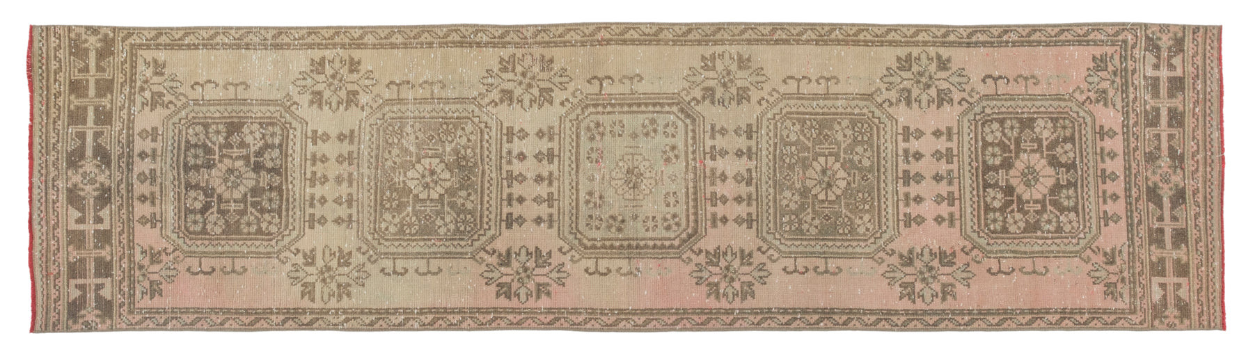 3' X 11' Vintage Turkish Runner Rug, Beige - Tavelle | Revival Rugs Inc