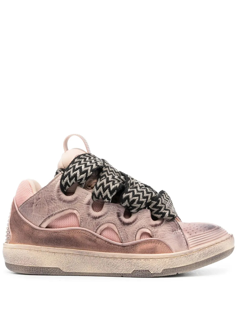 Lanvin Curb Leather Sneakers - Farfetch | Farfetch Global