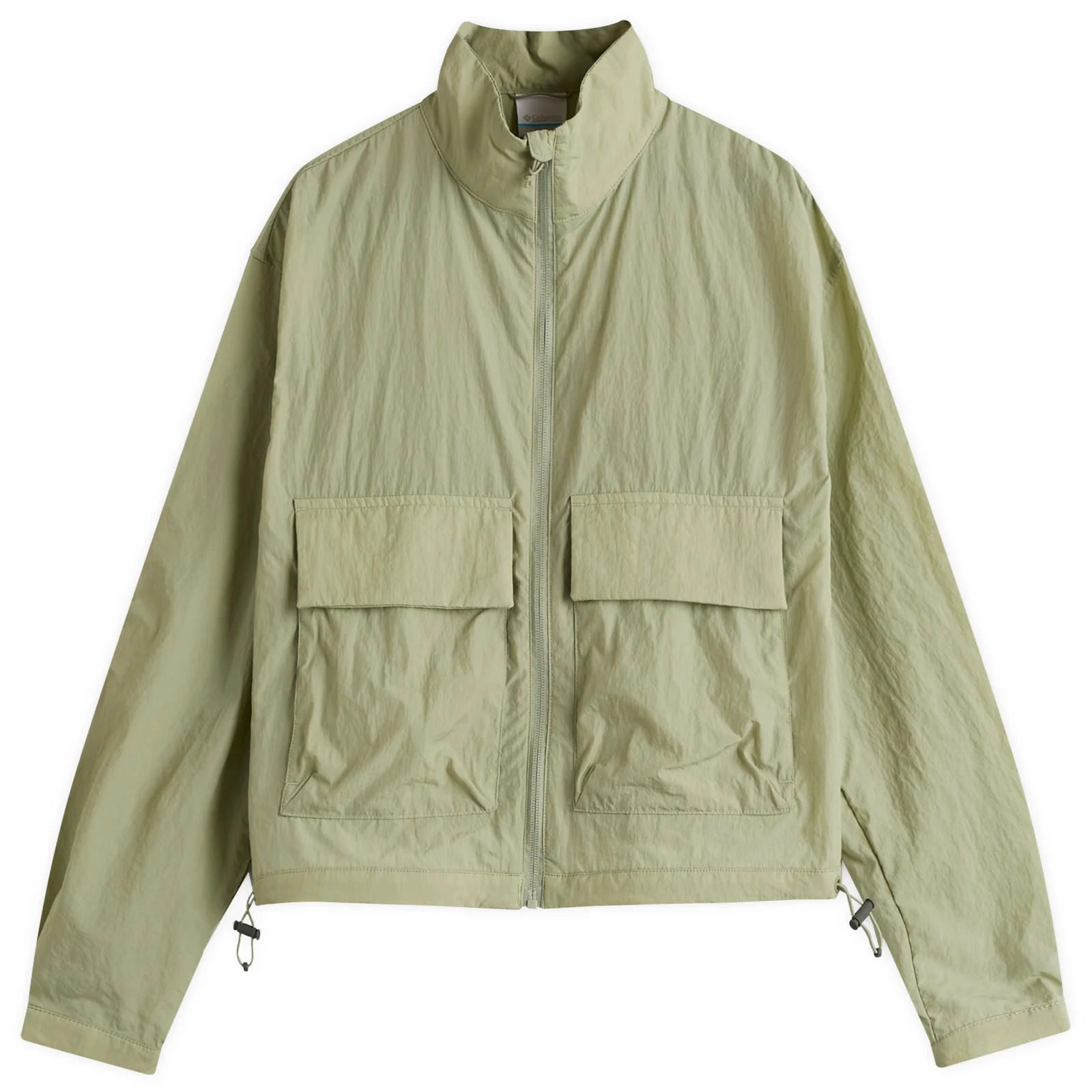 Columbia Women's Paracutie Cropped Windbreaker in Safari, Size Large | END. Clothing