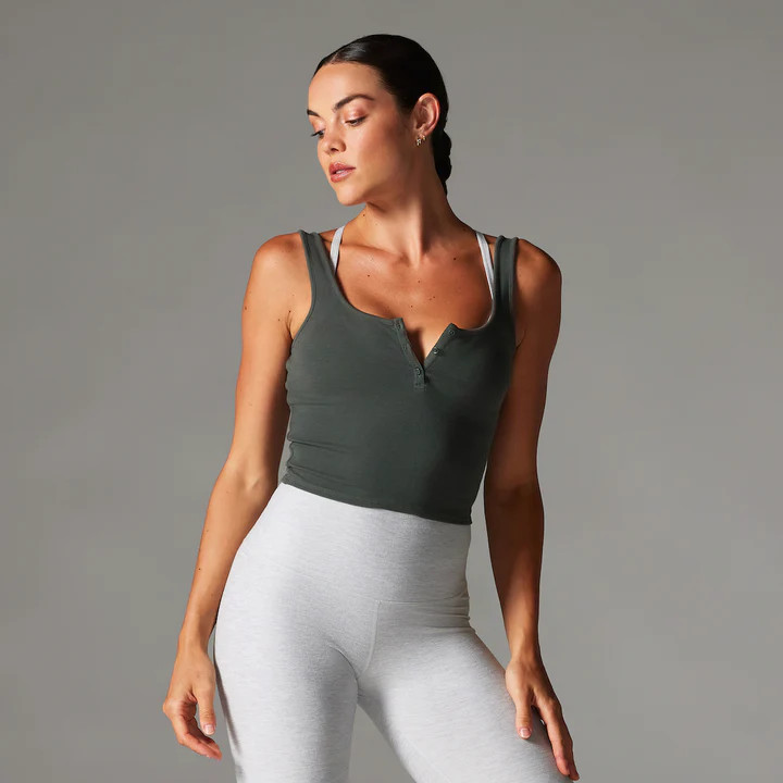 Fitted Henley Tank | Tavi