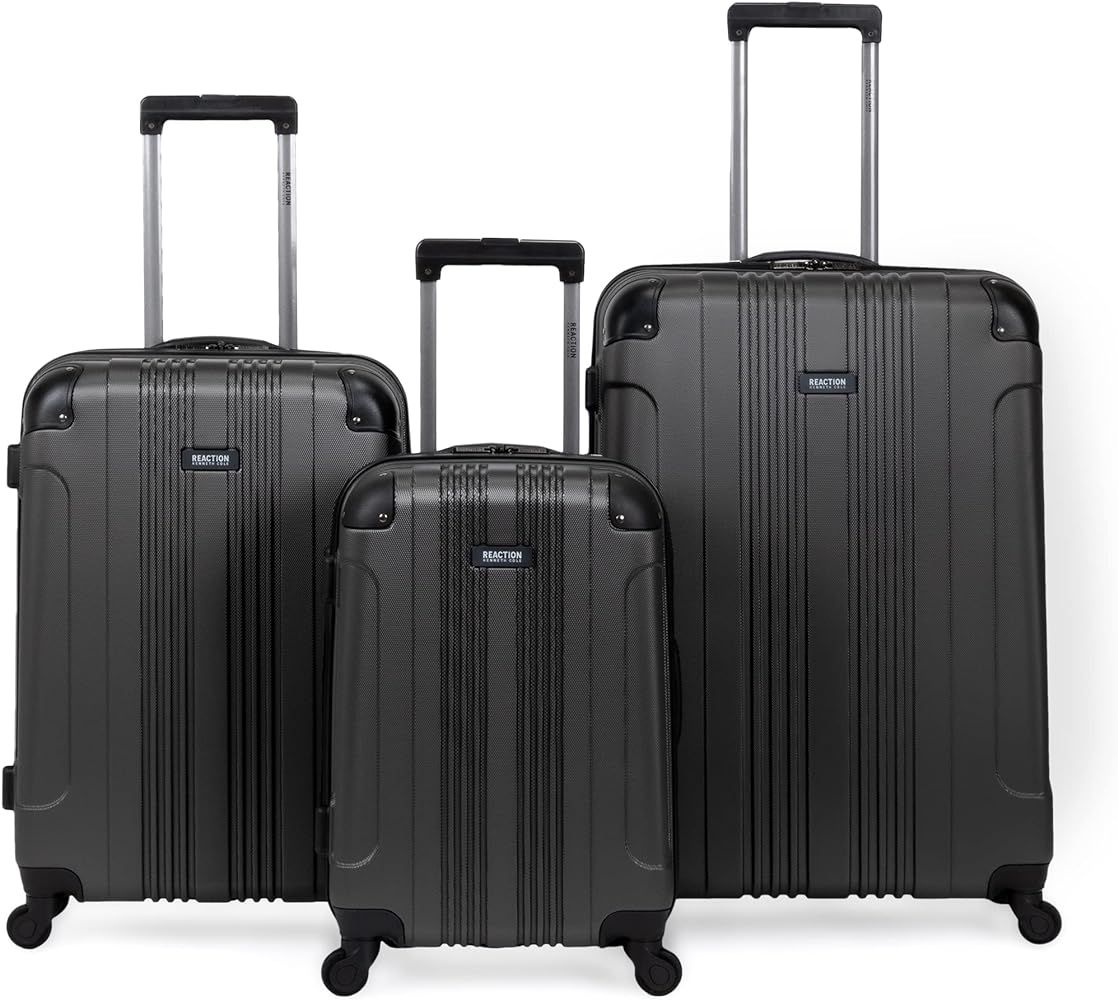 KENNETH COLE REACTION Out of Bounds Luggage 4-Wheel ABS 3-Piece Nested Set: 20" Carry-on, 24", 28... | Amazon (US)