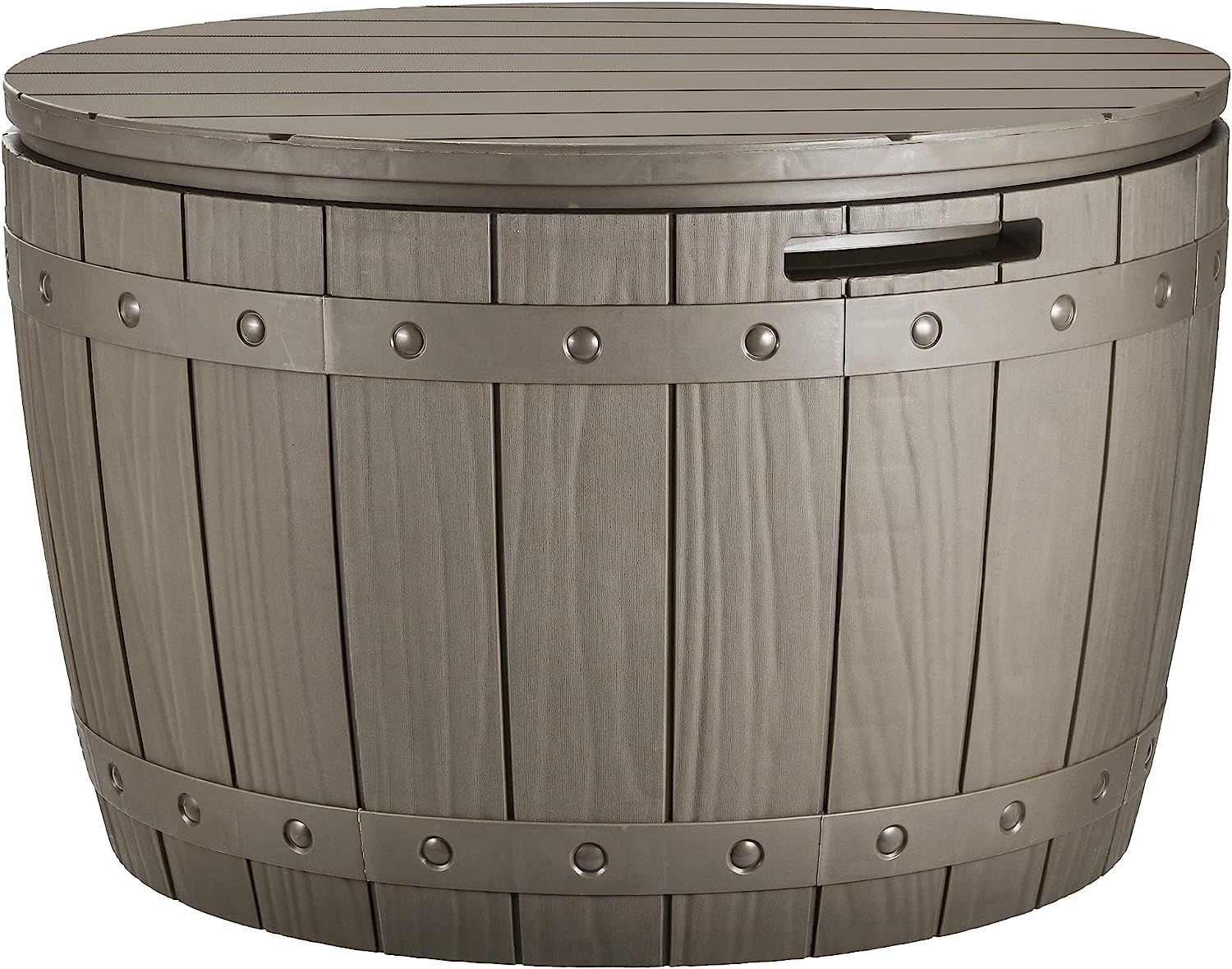 YITAHOME 33 Gallon Round Deck Box, Outdoor Storage Box for Patio Furniture,Patio Table for Cushio... | Amazon (US)