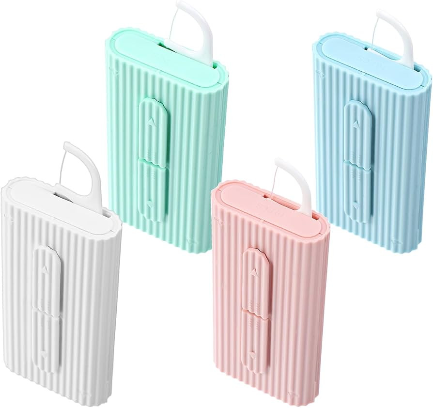 4pcs Flosser Dispenser,Portable Dental Floss Dispenser, Oral Care Tool, Floss Pick Dispensers Ref... | Amazon (US)