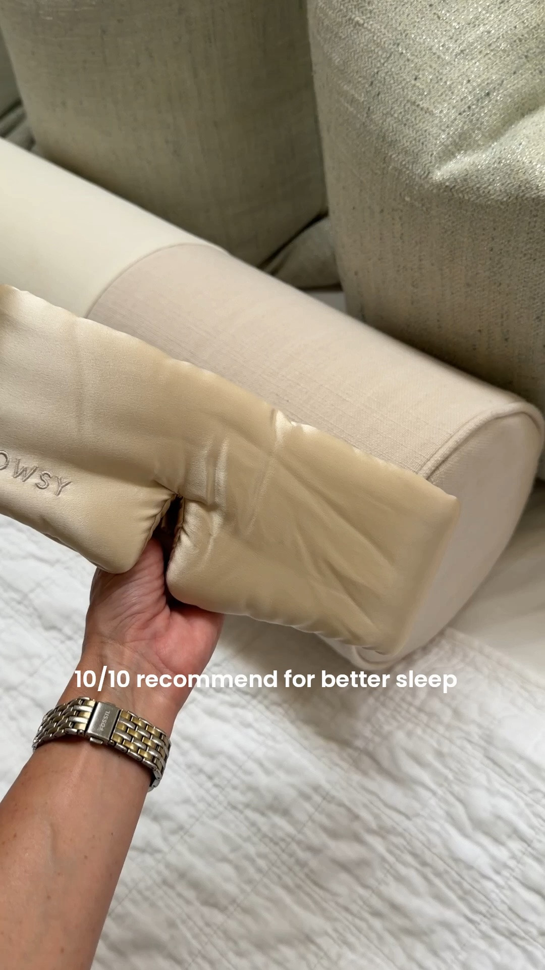 I’ve contemplated for sometime on ordering one of these masks. I finally took the leap and I do not regret it. This mask is so luxurious and the silk feels amazing on my skin and hair. The Velcro does not tingle or not my hair in anyway. The strap fits perfectly around, not causing any tension. It is padded at just the right amount that it’s a slight comforting pressure on your face. I’ve used this for about a week now and I promise you my sleep feels so much deeper when I’m wearing this and it stays on all night and doesn’t give me any issues.

#LTKgrwm #LTKmorningroutine #LTKselfcare