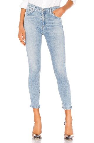 Citizens of Humanity Rocket Crop Sculpt Mid Rise Skinny in Soft Fade from Revolve.com | Revolve Clothing (Global)